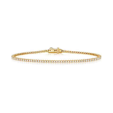 9ct White Gold 2 Carat Diamond Tennis Bracelet - D9876 | F.Hinds Jewellers